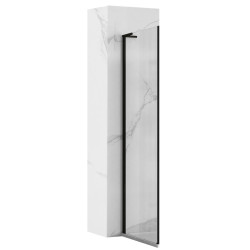 Elegancka Ścianka Prysznicowa Hugo Black 80 cm - Styl i Funkcjonalność w Twojej Łazience