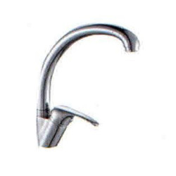 Niezawodna bateria stojąca INGA z chromowanym wykończeniem i ruchomą wylewką