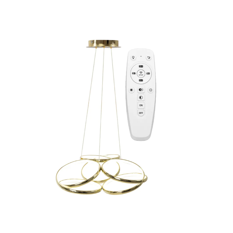 Złota Lampa Płaska APP794-CP - Elegancja i Styl w Twoim Domu