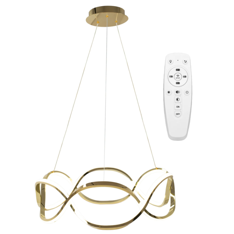 Złota Lampa APP800-CP TWIST – Elegancki Akcent do Twojego Wnętrza