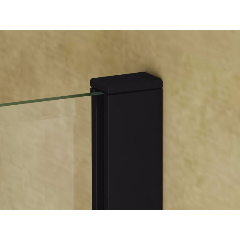 Narożna Ścianka Prysznicowa Easy In 100 cm LOFT BLACK - Styl i Funkcjonalność w Jednym!