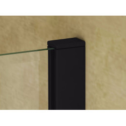 Luksusowa ścianka prysznicowa LOFT BLACK 120 cm – Styl industrialny w Twojej łazience