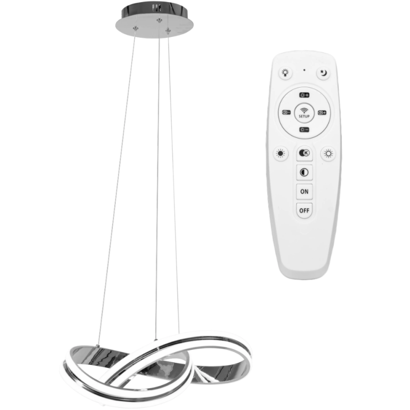 Olśniewający Lampa Chromowana APP819-CP na Każdą Przestrzeń