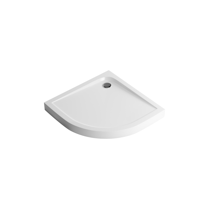 Sense Compact brodzik półokrągły 90x90 cm wysoki, biały połysk