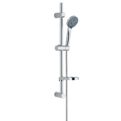 Laveo Caris zestaw natryskowy na drążku chrom