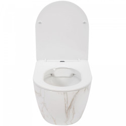 Elegancka Deska WC CARLOS Duroplast Lśniąca - Idealne Wykończenie Twojej Łazienki