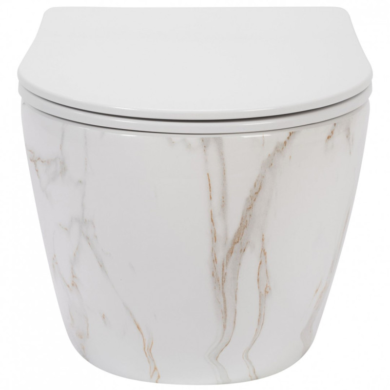 Elegancka Deska WC CARLOS Duroplast Lśniąca - Idealne Wykończenie Twojej Łazienki