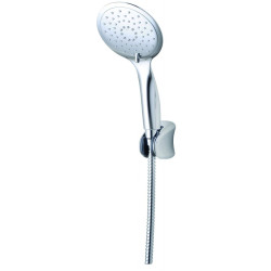 Zestaw prysznicowy FINO z 3-strumieniową słuchawką i systemem antykamień, chromowany