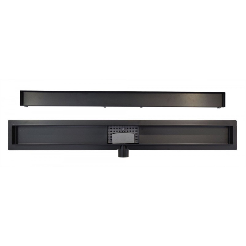 Ekskluzywny Czarny Odpływ Liniowy 80 cm pod Płytkę XMD012 - Promocyjna Cena!