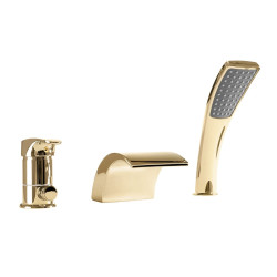 Złota Bateria Wannowa RIVEN - Luksusowy Akcent Twojej Łazienki!