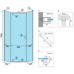 Elegancka Kabina Prysznicowa AXIN Chrom 80x80 – Styl i Funkcjonalność w Twojej Łazience!