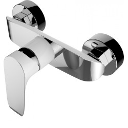 ALEA BLE 640D - Elegancka Bateria Prysznicowa Biała/Chrom z Jednouchwytowym Mieszaczem