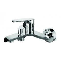 Laveo Alea bateria wannowa ścienna chrom