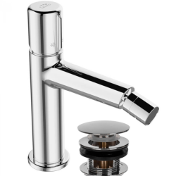 Laveo Pretto bateria bidetowa stojąca chrom