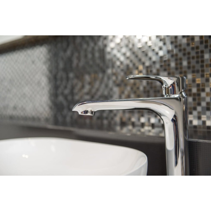 ALEA Chrome - Stojący Jednouchwytowy Mieszacz do Umywalki z Systemem Łatwego Montażu