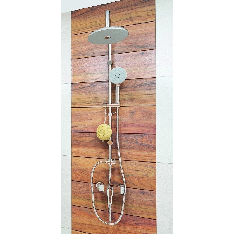 Laveo Alea bateria natryskowa ścienna chrom