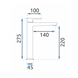 Czarna Bateria Umywalkowa Orix by Rea – Elegancja w Twojej Łazience
