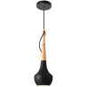 Elegancka Lampa Wisząca APP936-1CP - Nowoczesne Oświetlenie w Głębokiej Czarni