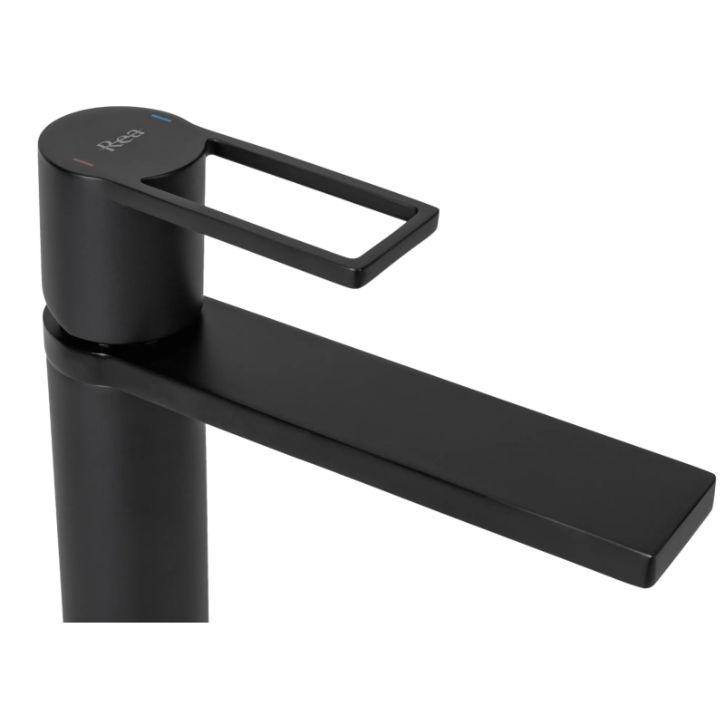 Ekskluzywna Czarna Bateria Umywalkowa FLIP, Wysoki Model JS-800-1B