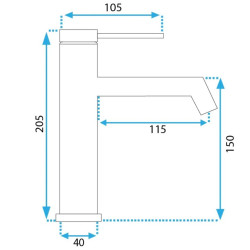 Luksusowa Bateria Łazienkowa FOSS Złota z Wysokim Wylewem - Styl i Elegancja