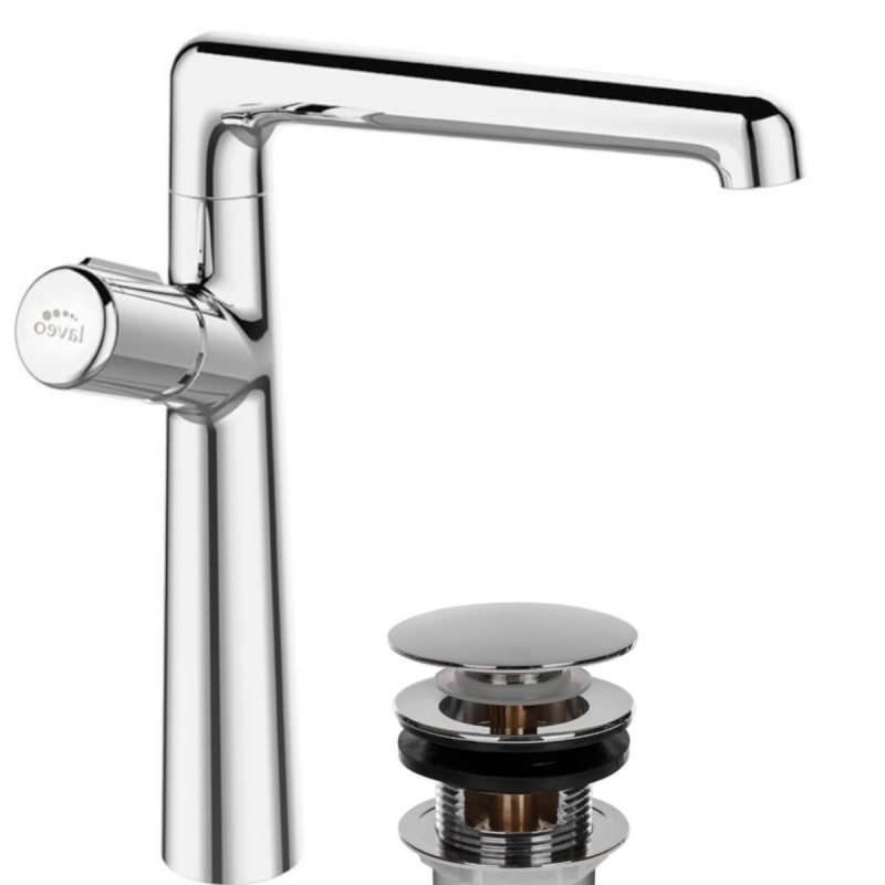 Bateria umywalkowa Pretto chrom - oszczędność wody i elegancja z klik-klakiem