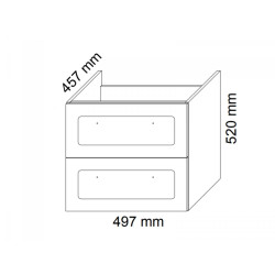 Elegancki Zestaw STELLA: Szafka, Umywalka i Lustro 50 cm, Antracytowy Design