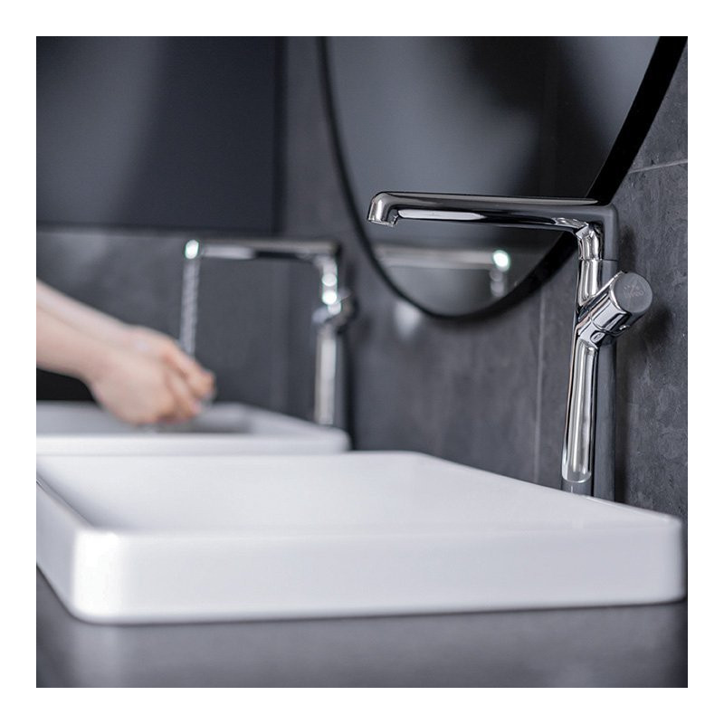 Bateria umywalkowa Pretto chrom - oszczędność wody i elegancja z klik-klakiem