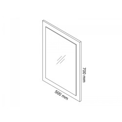 Elegancki Zestaw STELLA: Szafka, Umywalka i Lustro 50 cm, Antracytowy Design