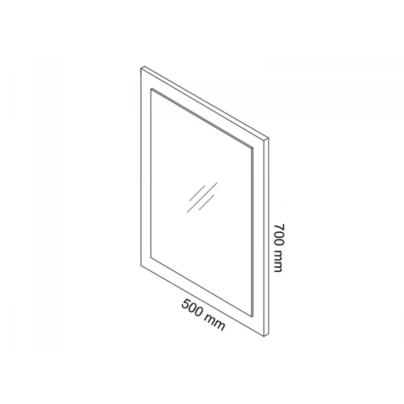 Elegancki Zestaw STELLA: Szafka, Umywalka i Lustro 50 cm, Antracytowy Design