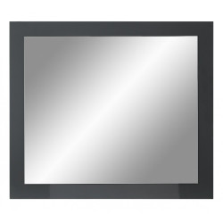 Elegancka Szafka Łazienkowa STELLA 80 cm z Lustrem w Antracytowym Wykończeniu