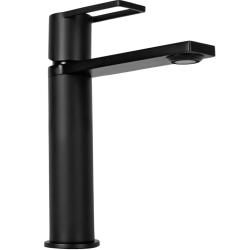 Czarna Bateria Umywalkowa Niska JS-800B Flip - Elegancja i Styl w Twojej Łazience