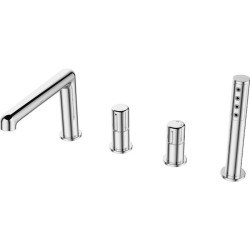 Laveo Pretto bateria wannowa 4-otworowa chrom