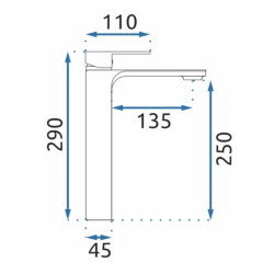 Wysoka Bateria Umywalkowa URBAN Chromowana - Styl i Elegancja w Twojej Łazience