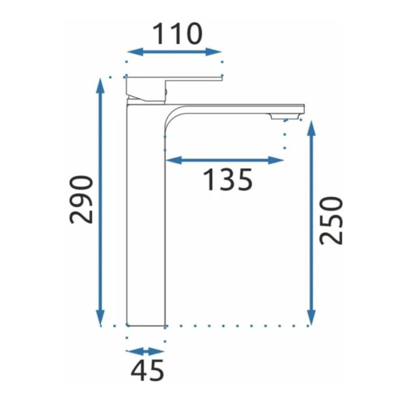 Wysoka Bateria Umywalkowa URBAN Chromowana - Styl i Elegancja w Twojej Łazience