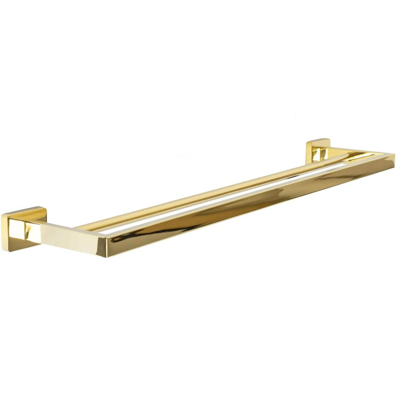 Podwójny Wieszak na Ręczniki ERLO 02 L.GOLD - Elegancja i Funkcjonalność w Łazience