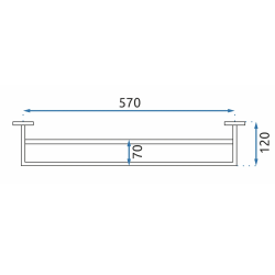 Podwójny Wieszak na Ręczniki ERLO 02 L.GOLD - Elegancja i Funkcjonalność w Łazience