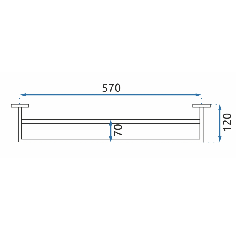 Podwójny Wieszak na Ręczniki ERLO 02 L.GOLD - Elegancja i Funkcjonalność w Łazience