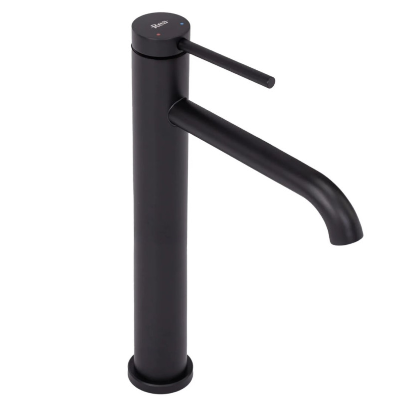 Elegancka Bateria Łazienkowa CLIF REA - Wysoka i Nowoczesna w Czarnej Odsłonie