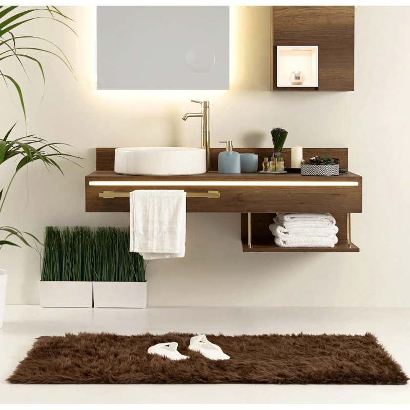 Podwójny Wieszak na Ręczniki ERLO 02 L.GOLD - Elegancja i Funkcjonalność w Łazience