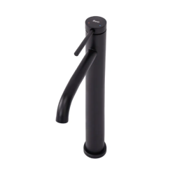 Elegancka Bateria Łazienkowa CLIF REA - Wysoka i Nowoczesna w Czarnej Odsłonie