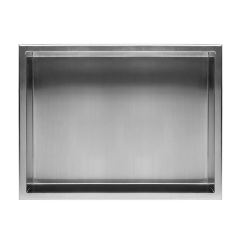 Elegancka PÓŁKA WNĘKOWA 30x45x10 z STALI SZCZOTKOWANEJ - Nowoczesny design!