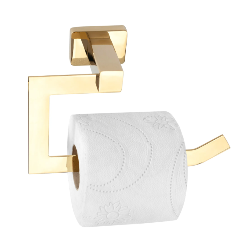 Złoty Blask - Elegancki Wieszak na Papier Toaletowy ERLO 04
