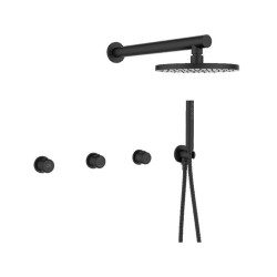 Laveo Pretto bateria natryskowa podtynkowa czarna