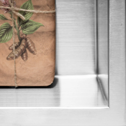 Elegancka PÓŁKA WNĘKOWA 30x45x10 z STALI SZCZOTKOWANEJ - Nowoczesny design!