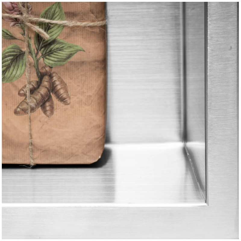 Elegancka PÓŁKA WNĘKOWA 30x45x10 z STALI SZCZOTKOWANEJ - Nowoczesny design!