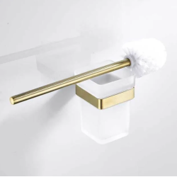 Ekskluzywna Szczotka WC - Lśniące Złoto dla Twojej Łazienki