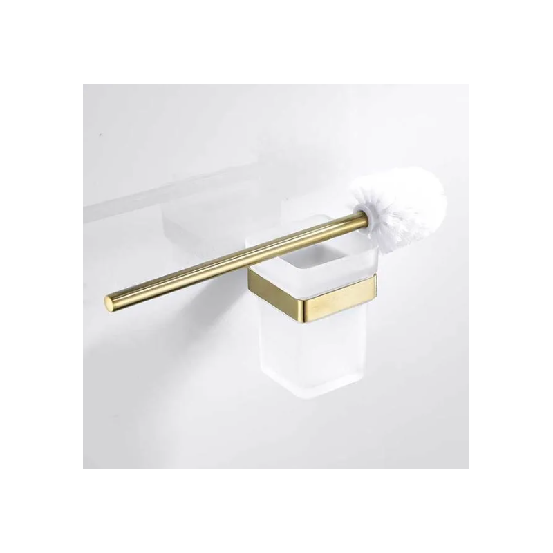 Ekskluzywna Szczotka WC - Lśniące Złoto dla Twojej Łazienki