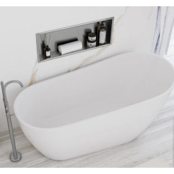 Stylowa Półka Wnękowa 03 ze Stali Szczotkowanej 30x60x10 - Perfekcyjny dodatek do Twojego wnętrza