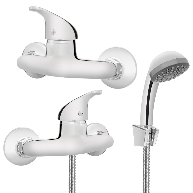 Zestaw natryskowy Invena PEREA Chrom - Elegancja i Komfort w Twojej Łazience