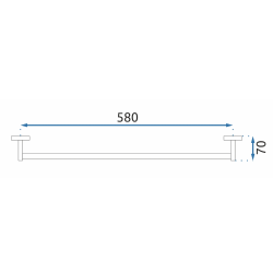 Elegancki Czarny Wieszak na Ręczniki MIST 01 - Minimalizm i Styl